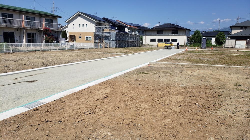 篠ノ井布施五明造成工事状況