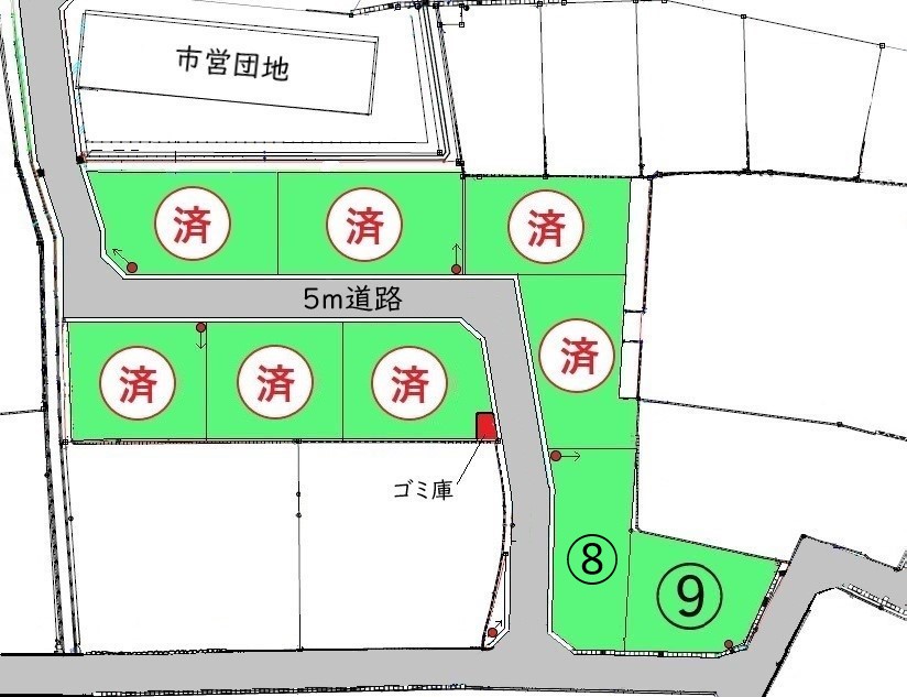 篠ノ井布施五明　9区画分譲地　2区画販売中　建築条件なし